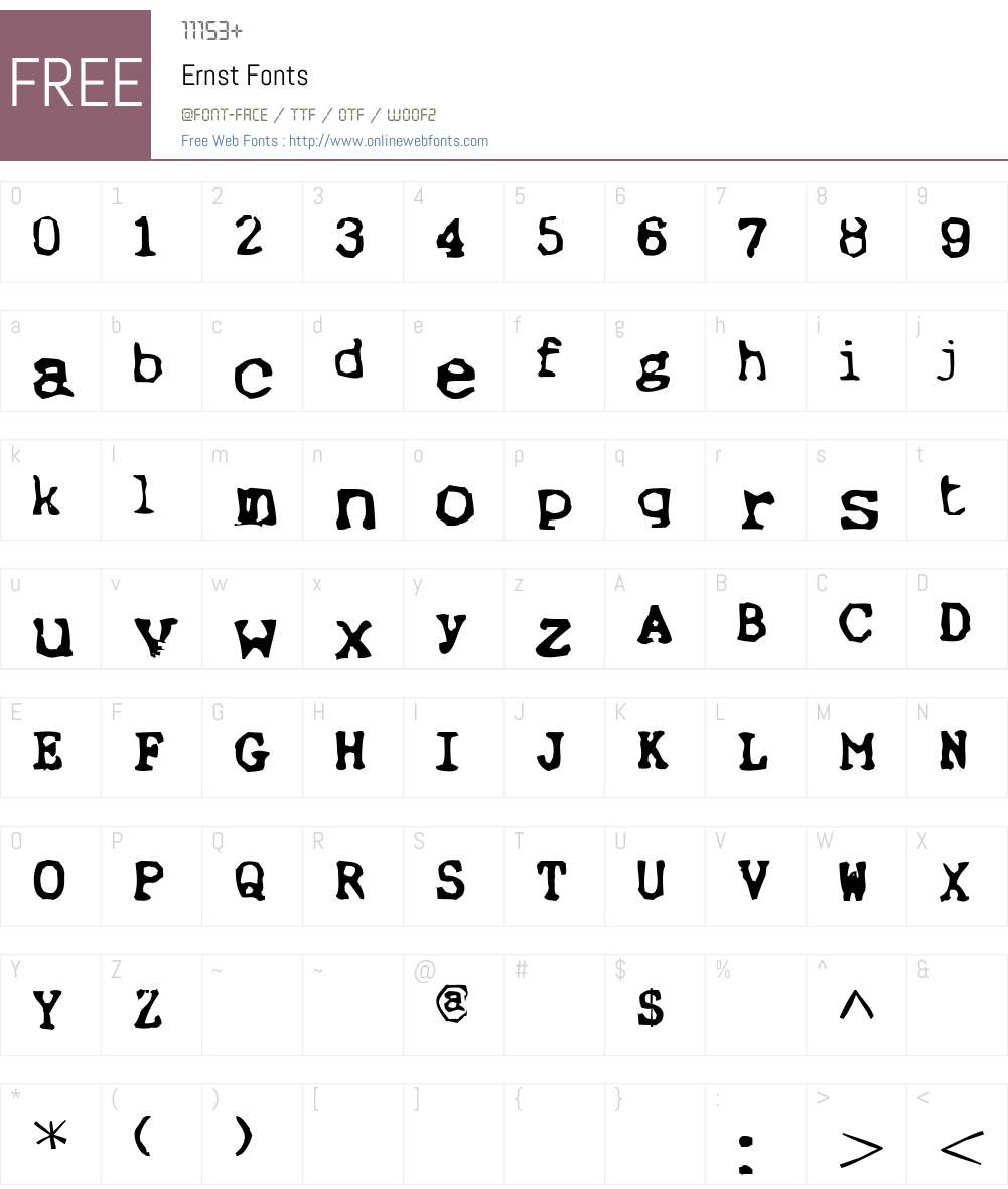 Ernst Font Screenshots