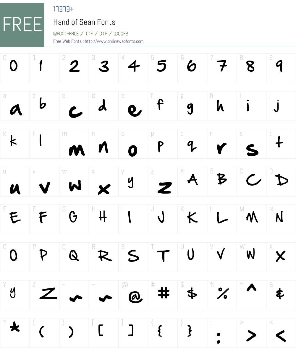 Hand of Sean Font Screenshots