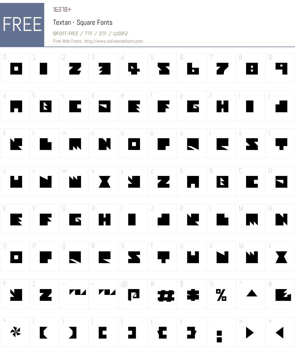 Textan - Square Font Screenshots