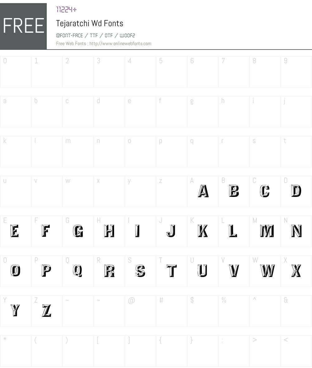 Tejaratchi Wd Font Screenshots