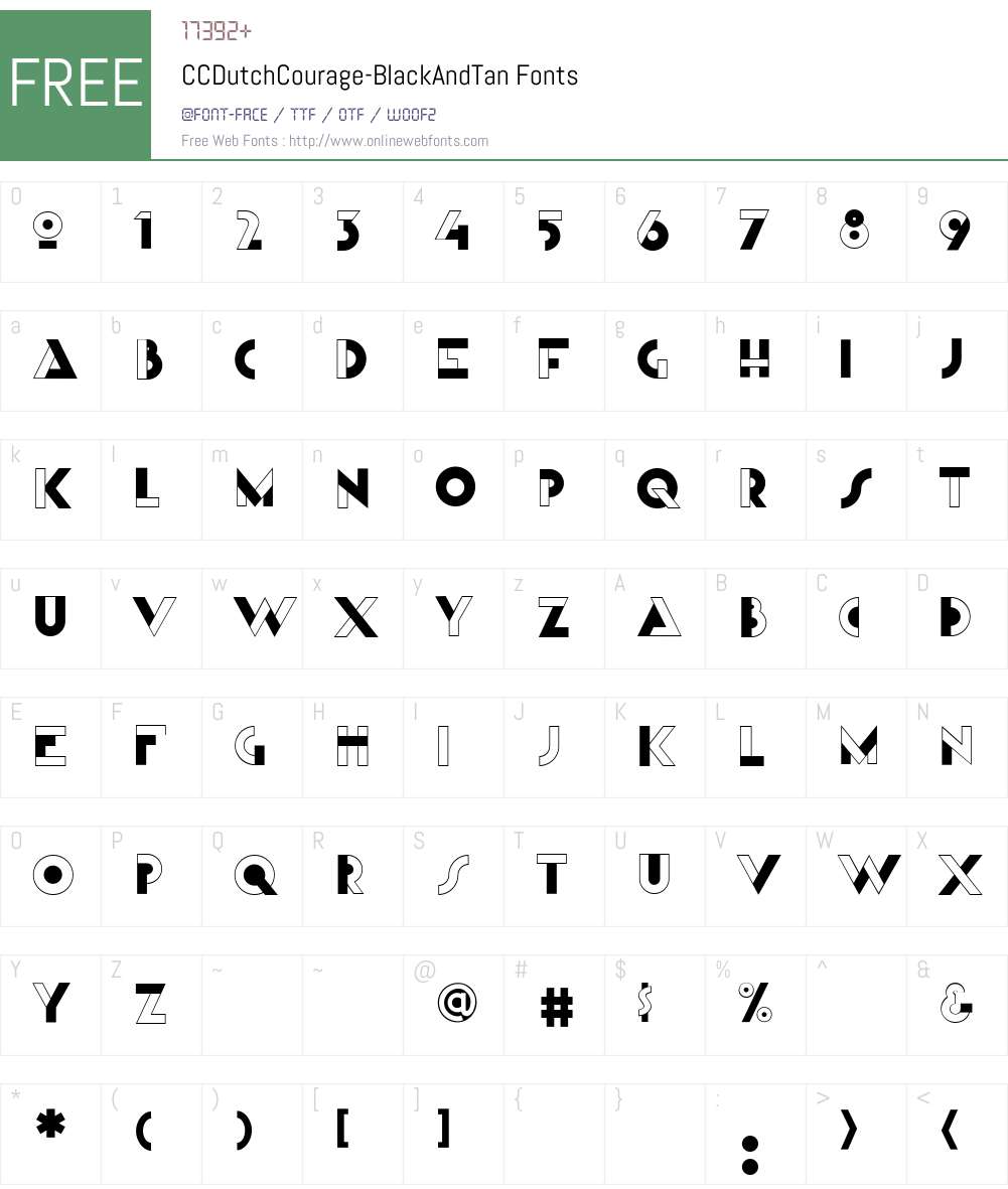 CCDutchCourage Font Screenshots