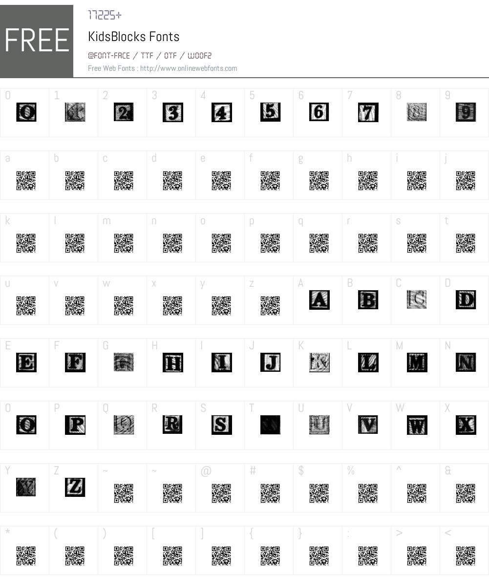 KidsBlocks Font Screenshots