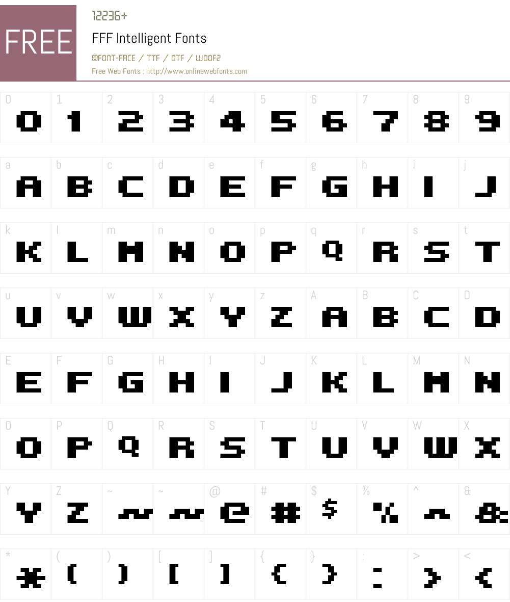 FFF Intelligent Font Screenshots