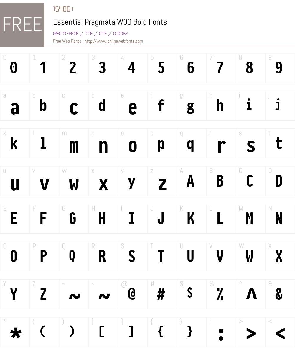 Essential Pragmata Font Screenshots