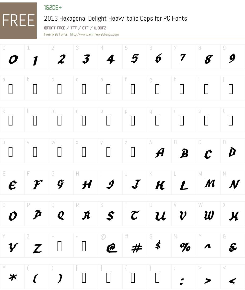 2013 SWMCA Demo Font Screenshots