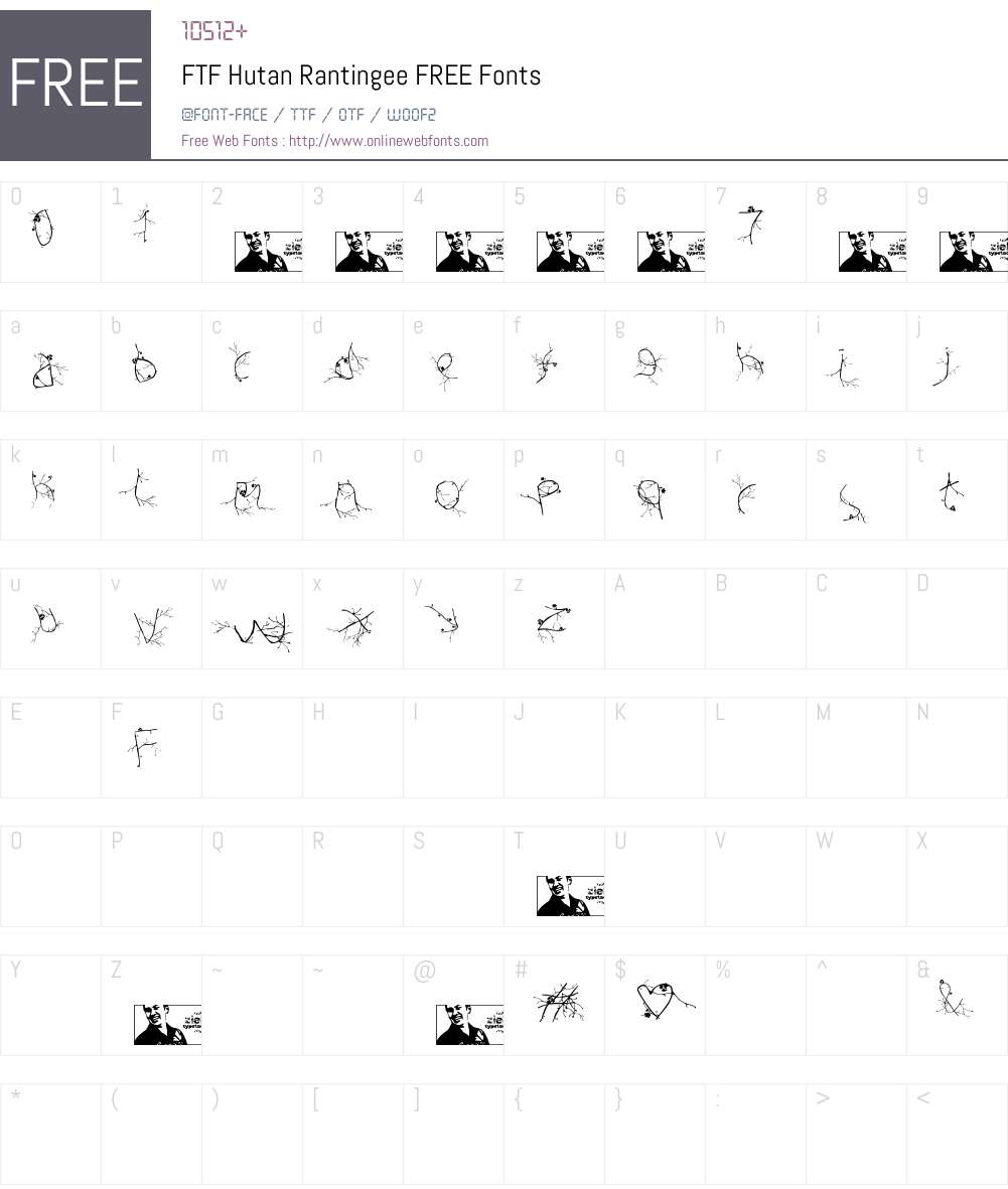 FTF Hutan Rantingee Font Screenshots