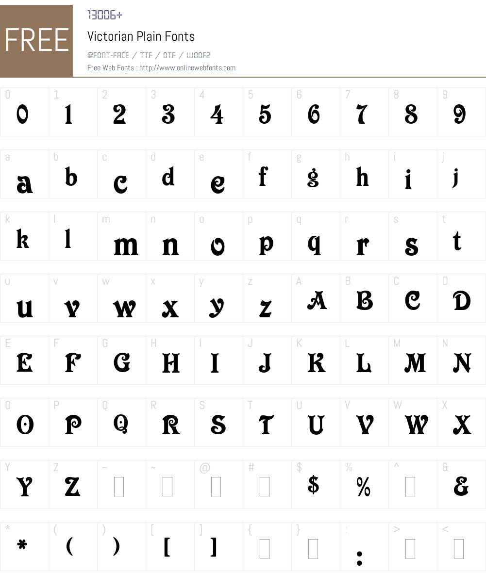 Victorian Font Screenshots
