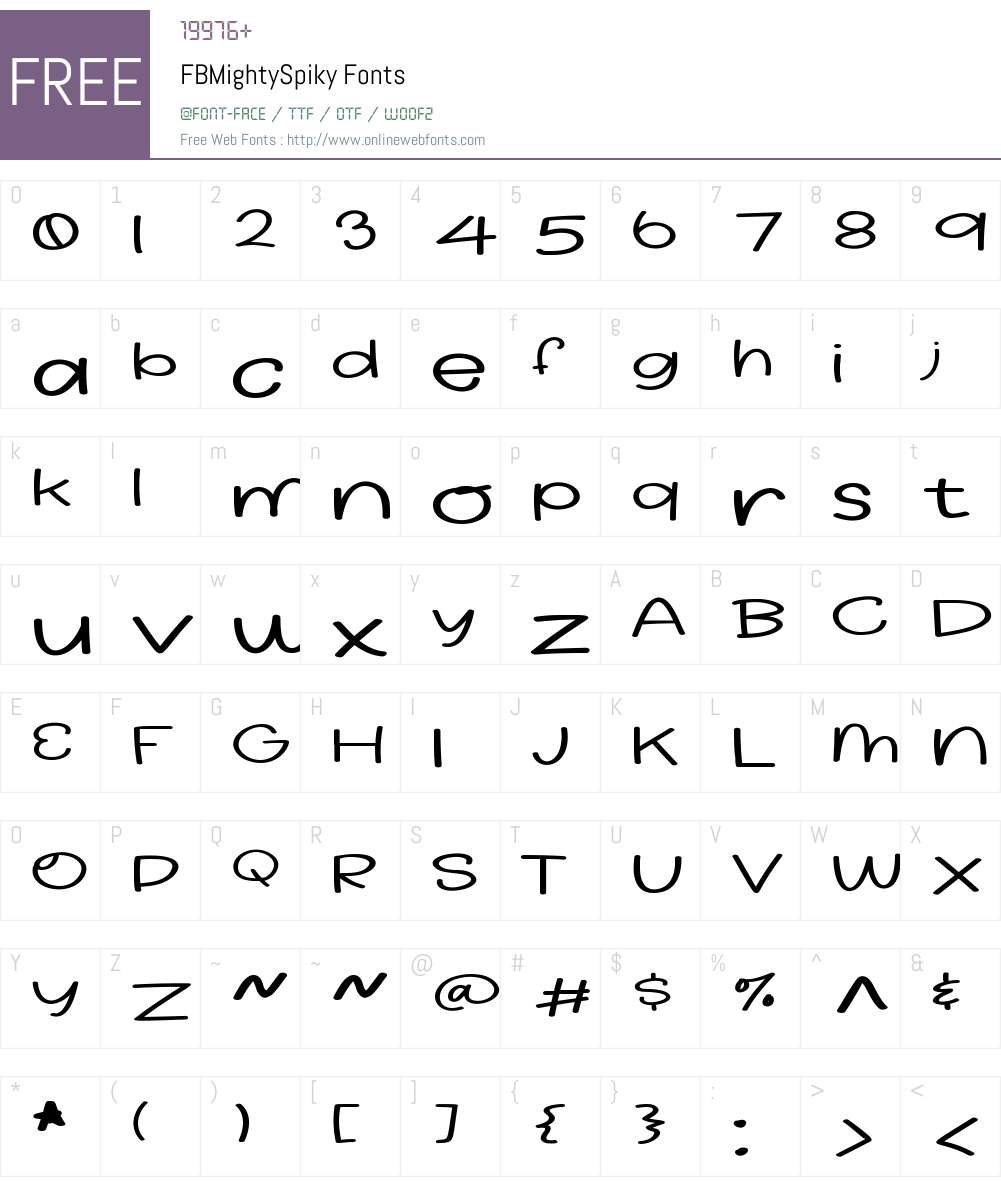 FBMightySpiky 1.002;Fontself Maker 3.5.1 Fonts Free Download ...