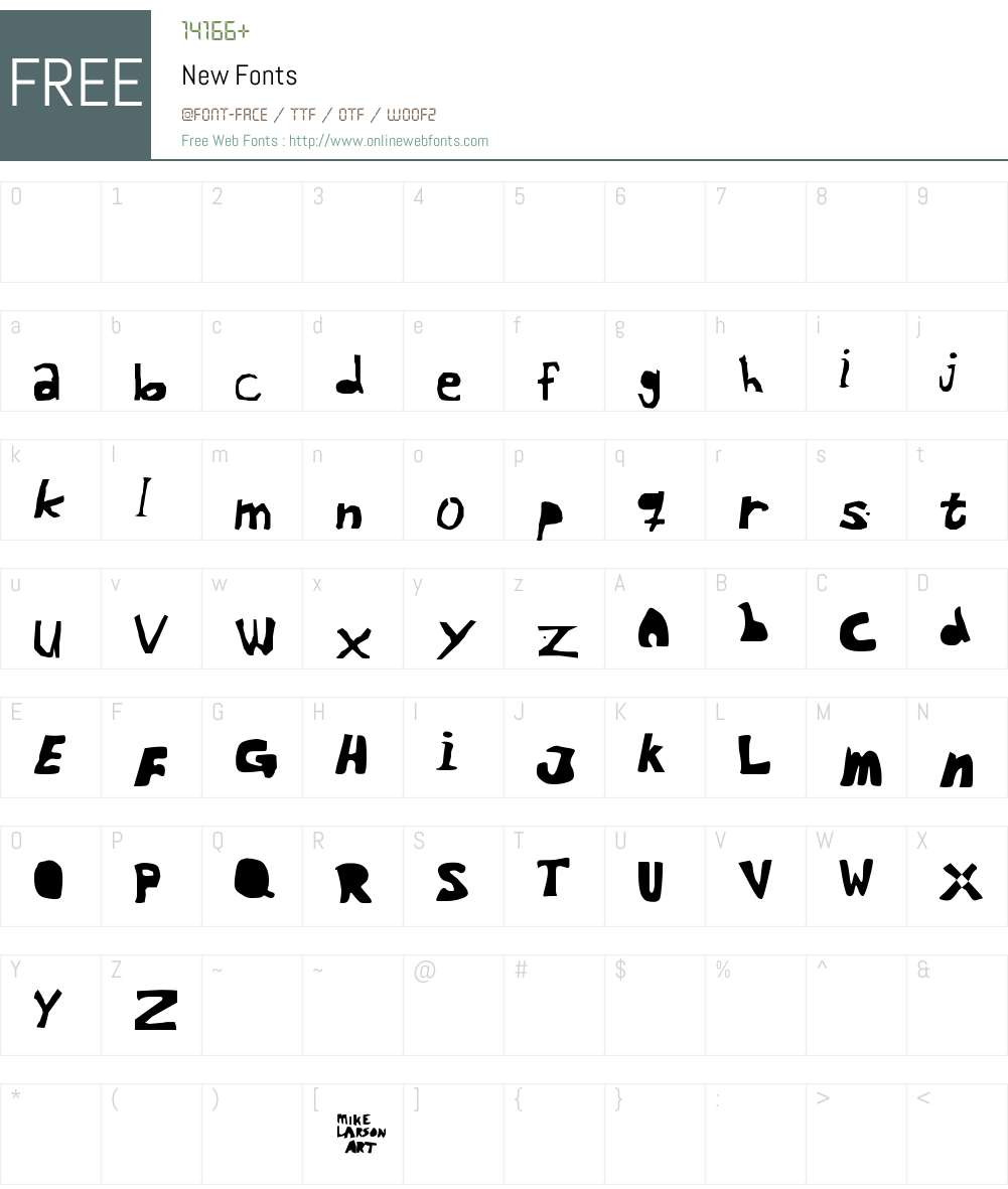 New Font Screenshots