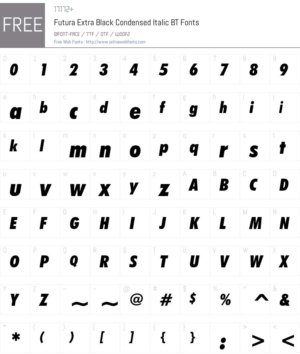 Futura Font Screenshots