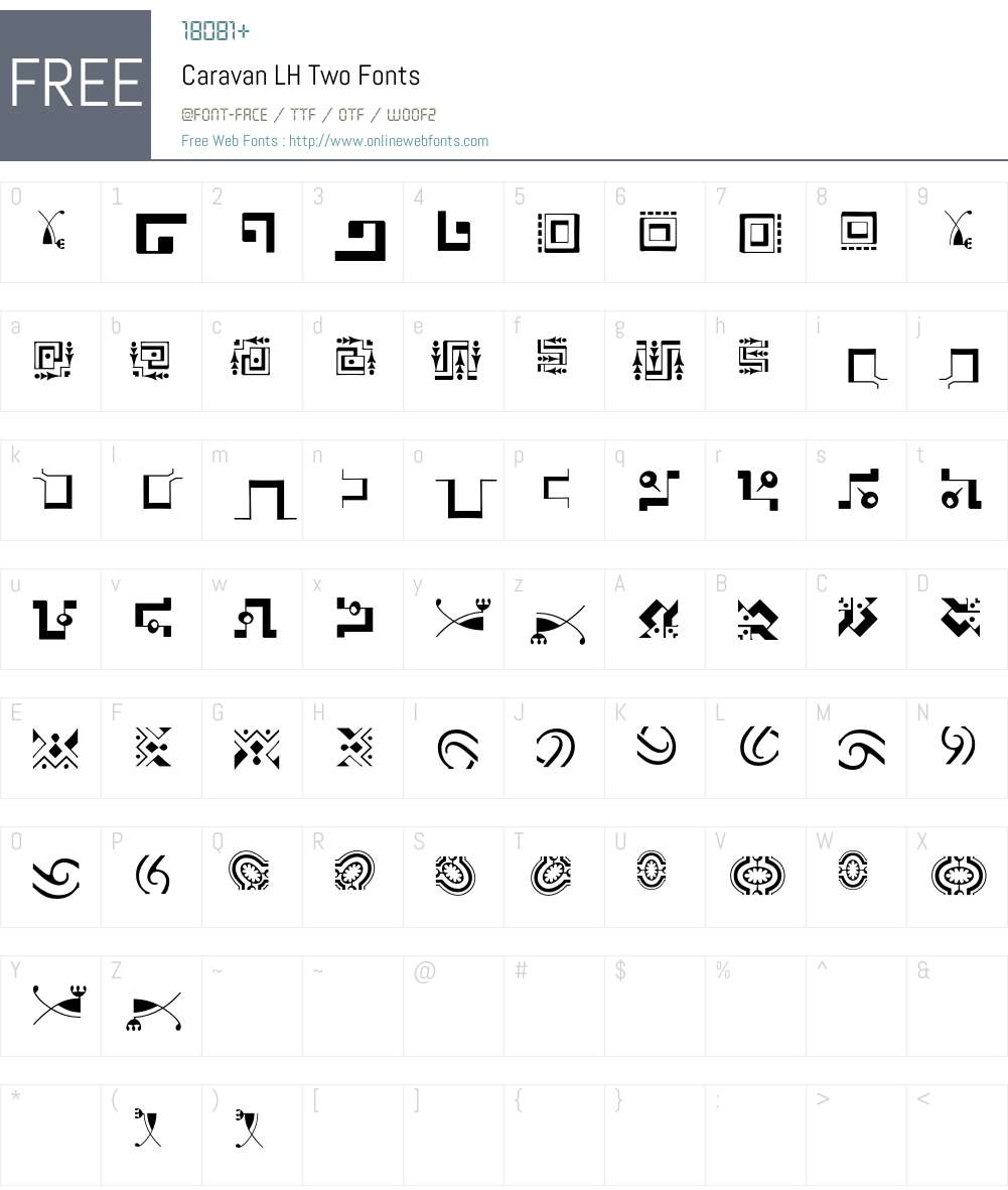 Caravan LH Font Screenshots