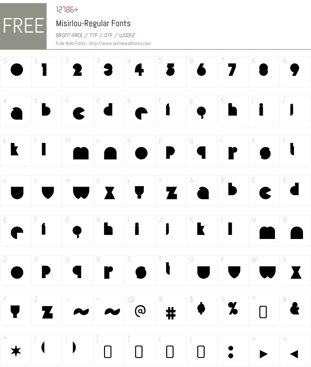 Misirlou Font Screenshots