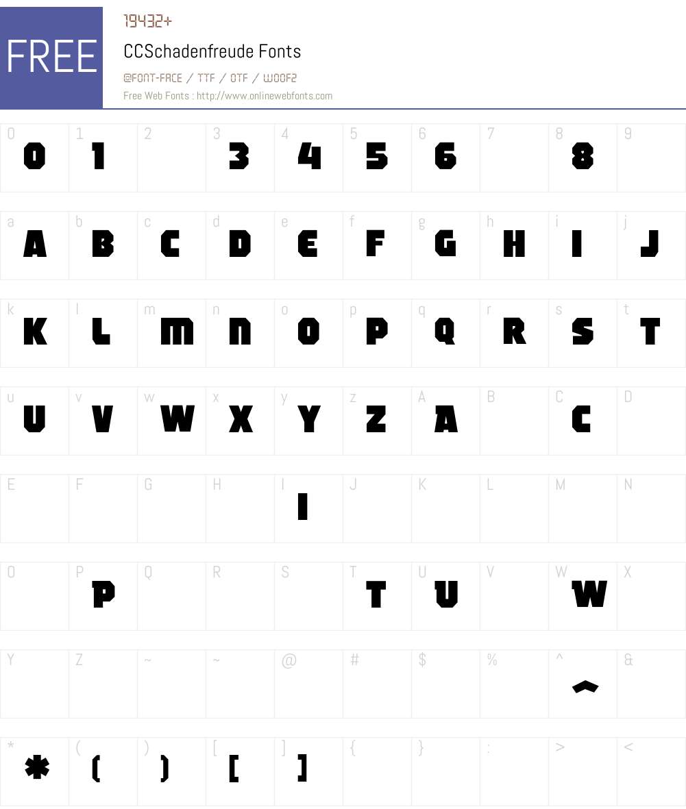 CCSchadenfreude Font Screenshots