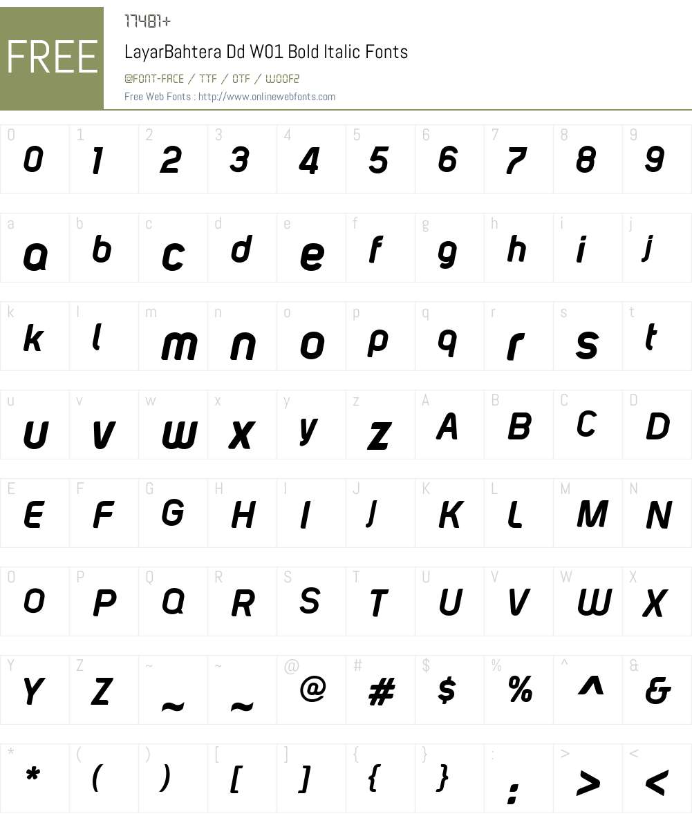 LayarBahteraDdW01-BoldIt Font Screenshots