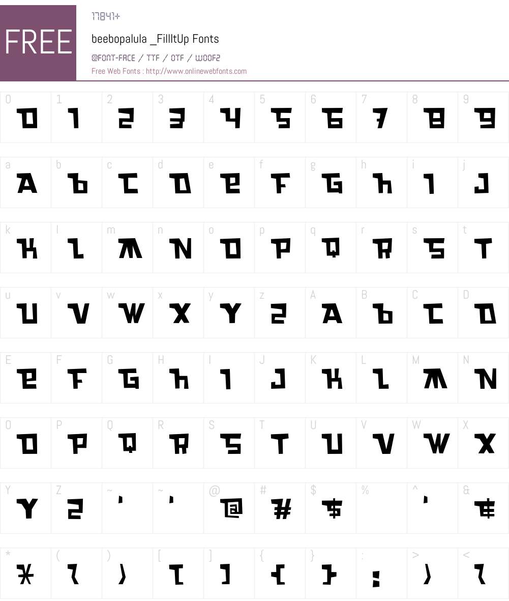 beebopalula Font Screenshots