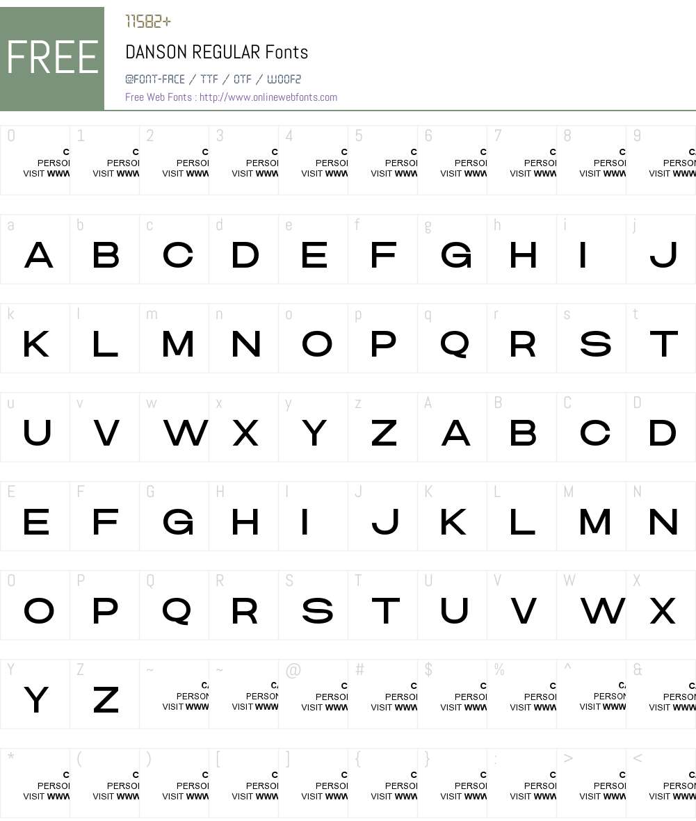 DANSON 001.000 Fonts Free Download - OnlineWebFonts.COM