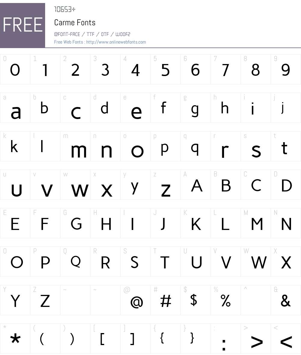 Carme Font Screenshots