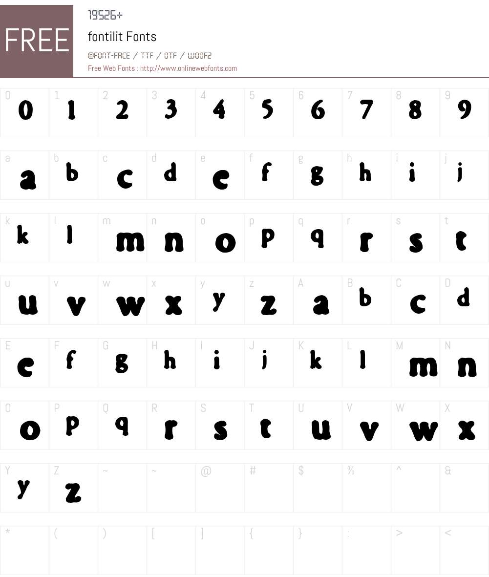 fontilit Font Screenshots