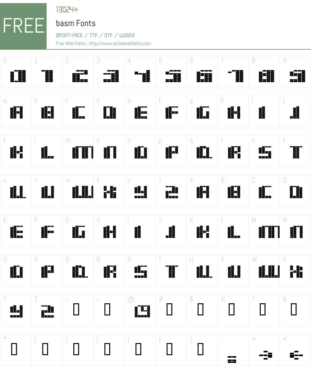 basm Font Screenshots