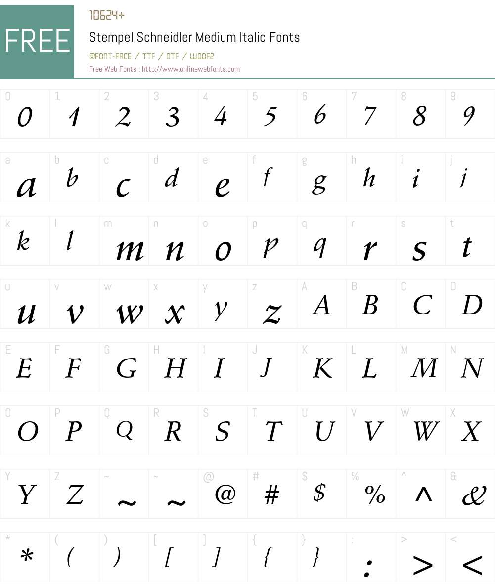 StempelSchneidler Font Screenshots