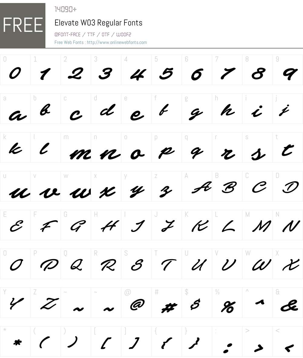 Elevate W03 Regular 100 Fonts Free Download OnlineWebFontsCOM