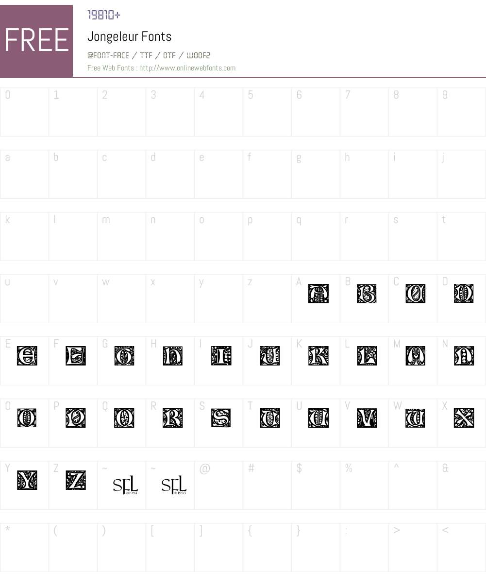 Jongeleur Font Screenshots