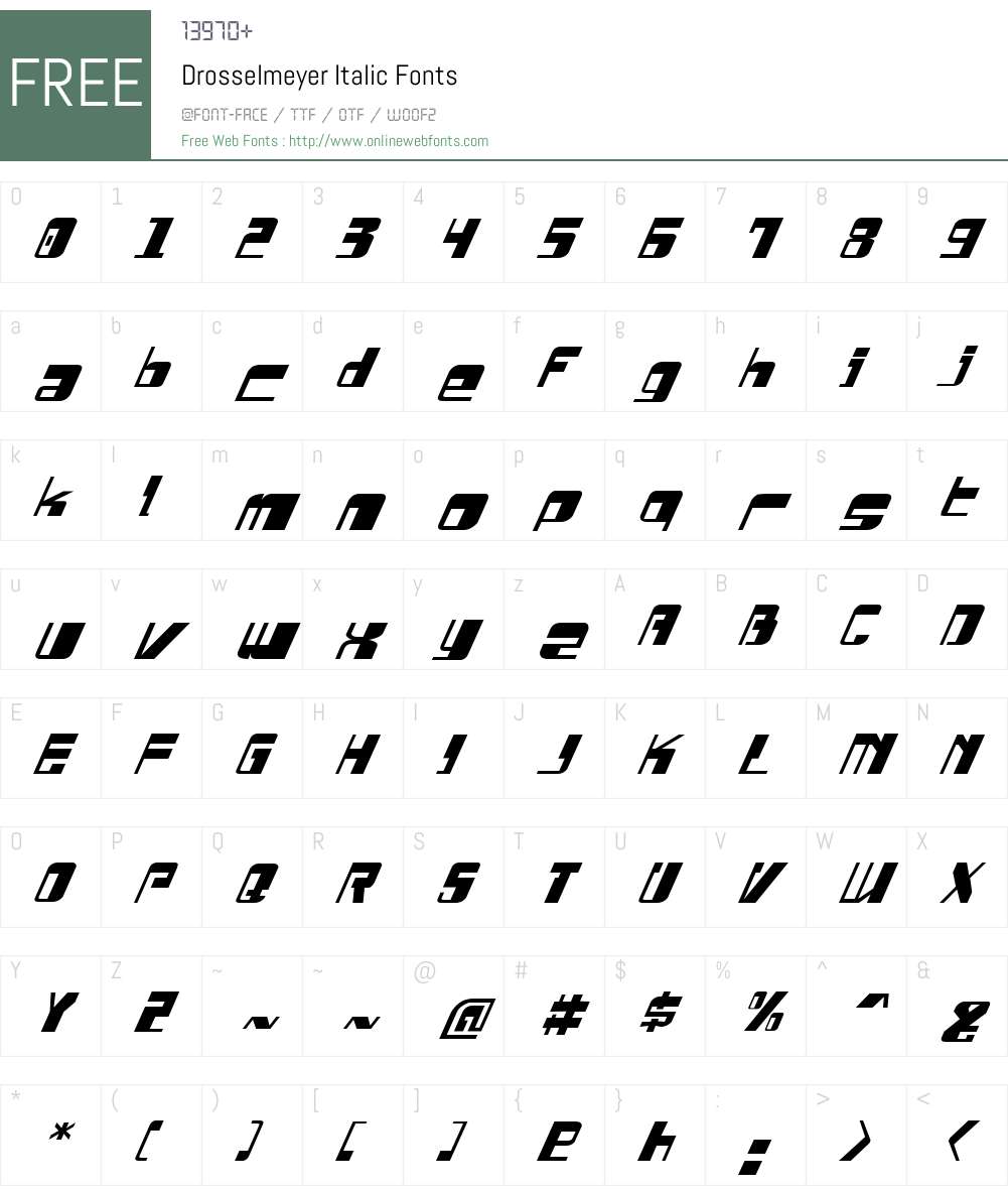 Drosselmeyer Italic Font Screenshots