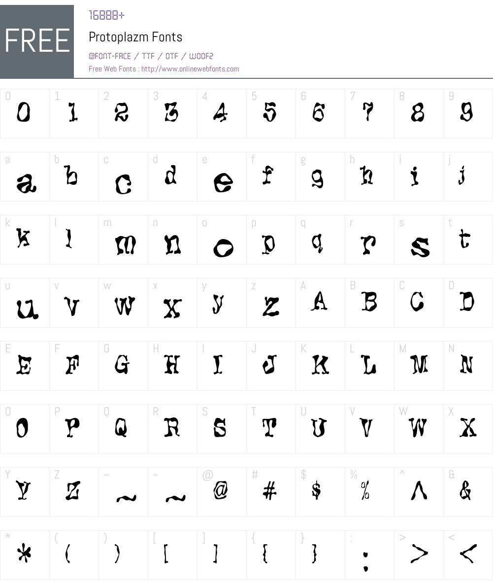 Protoplazm Font Screenshots