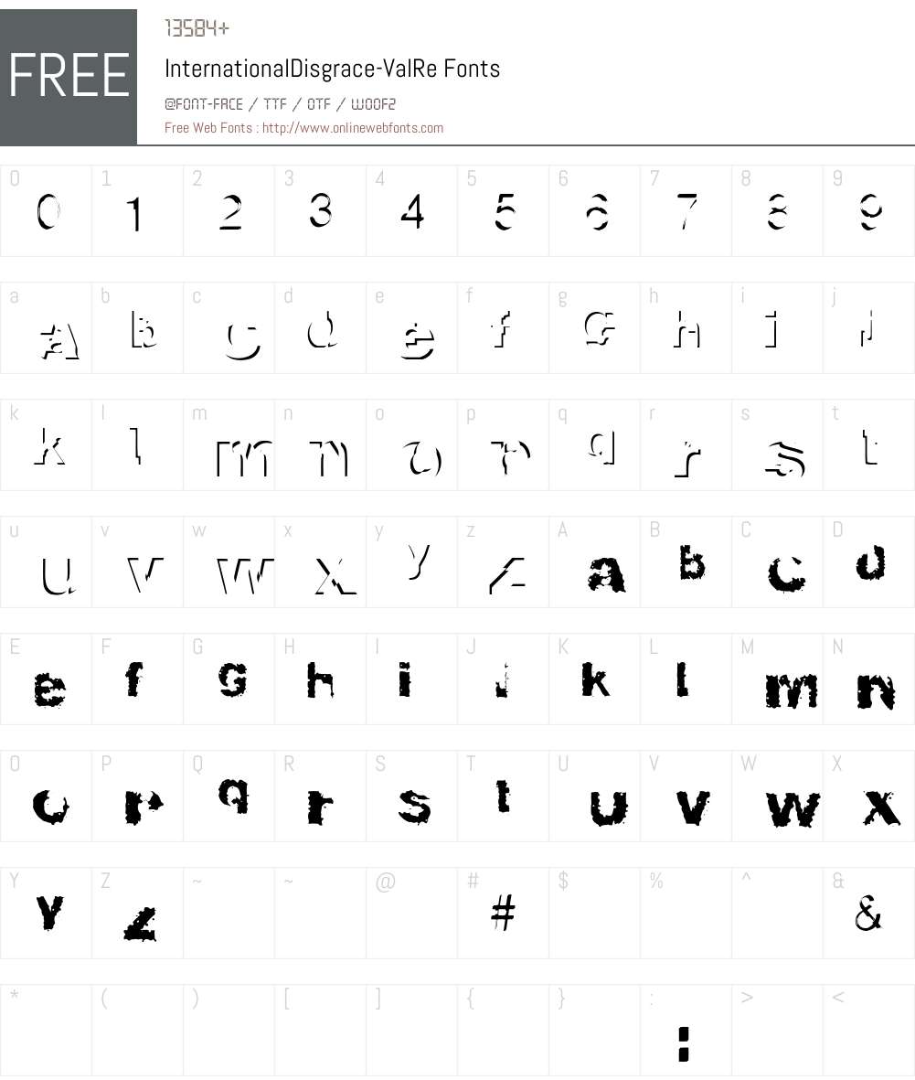 InternationalDisgrace Font Screenshots