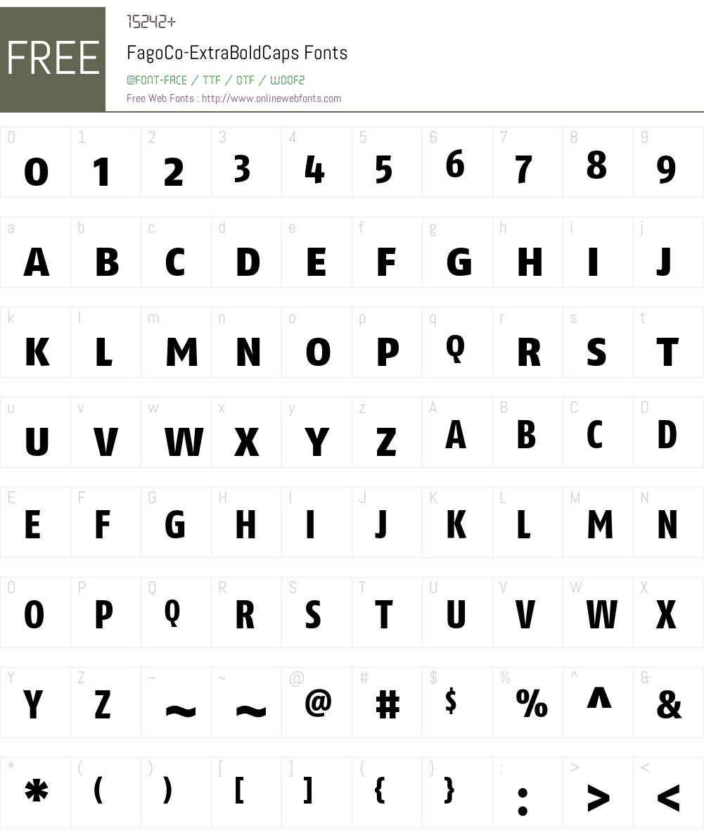 FagoCo Font Screenshots
