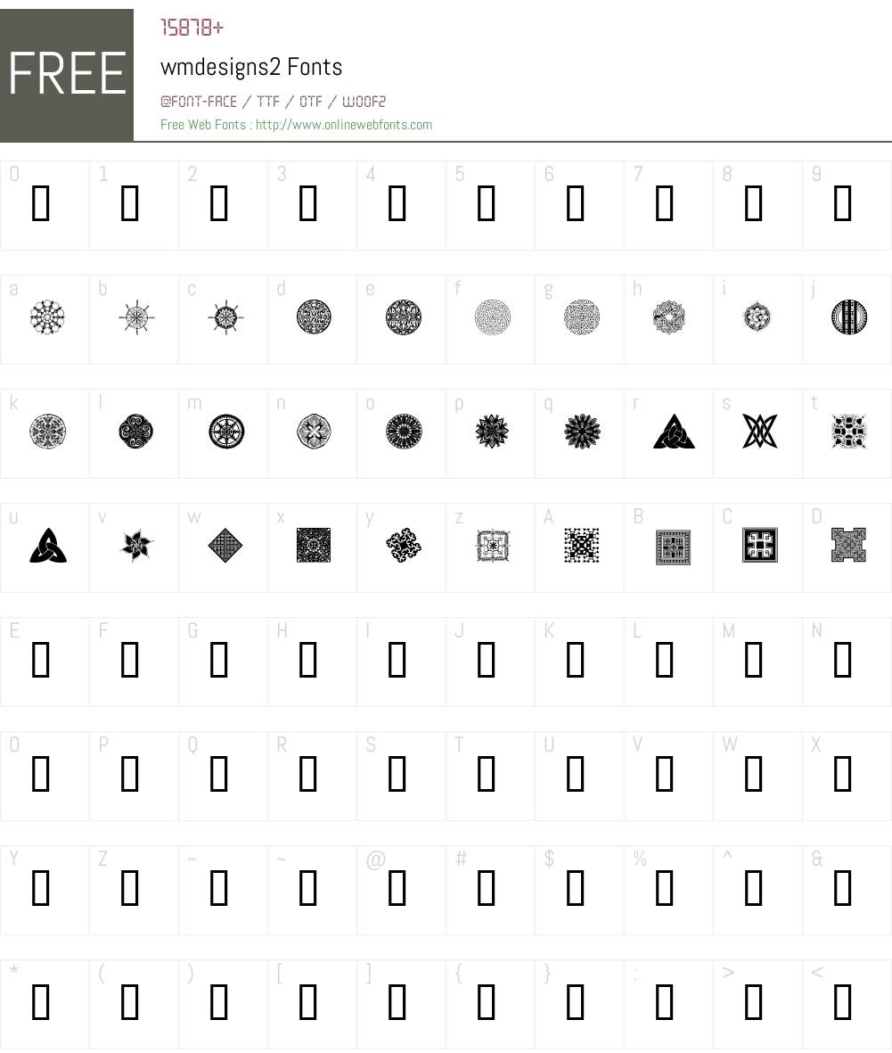 wmdesigns2 Font Screenshots