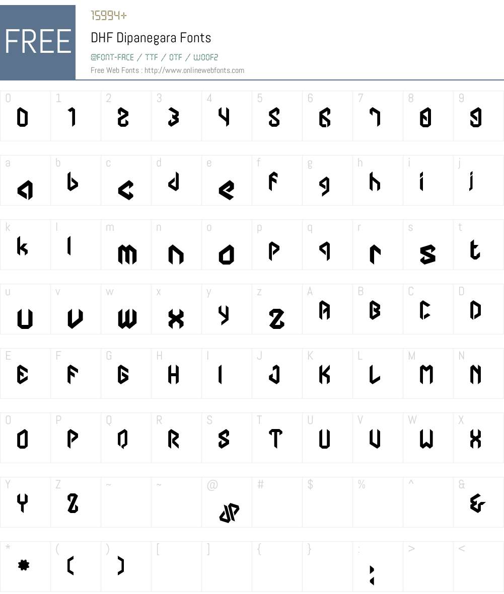 DHF Dipanegara Font Screenshots