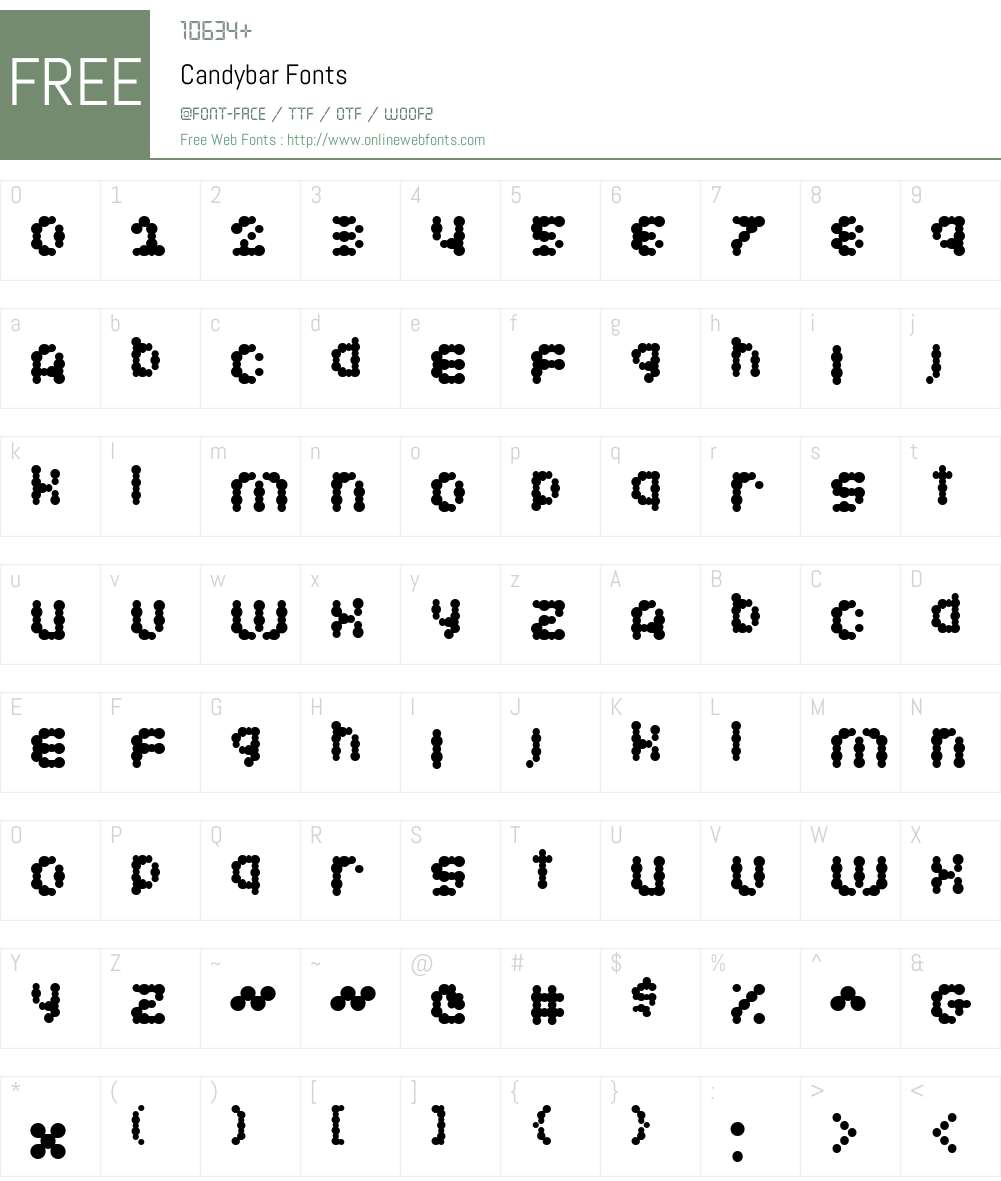 Candybar Font Screenshots