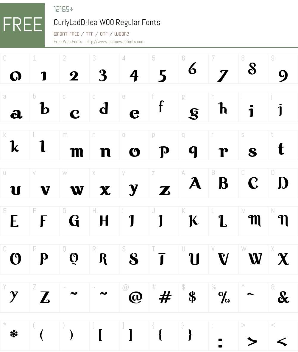 Curly Lady Font Screenshots