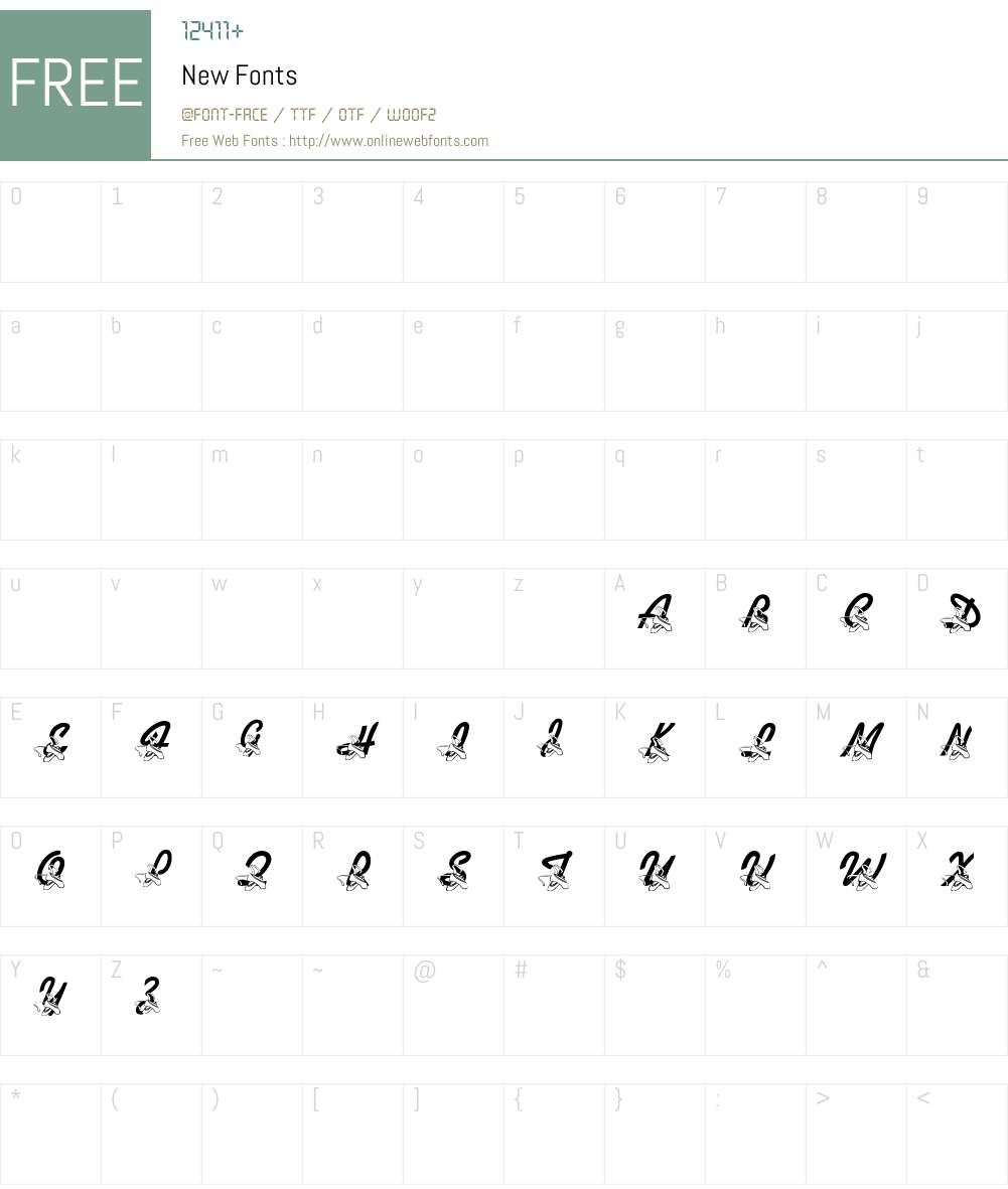 New Font Screenshots