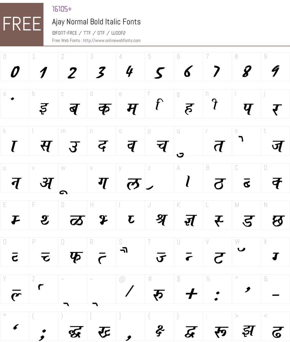 Ajay Normal Font Screenshots