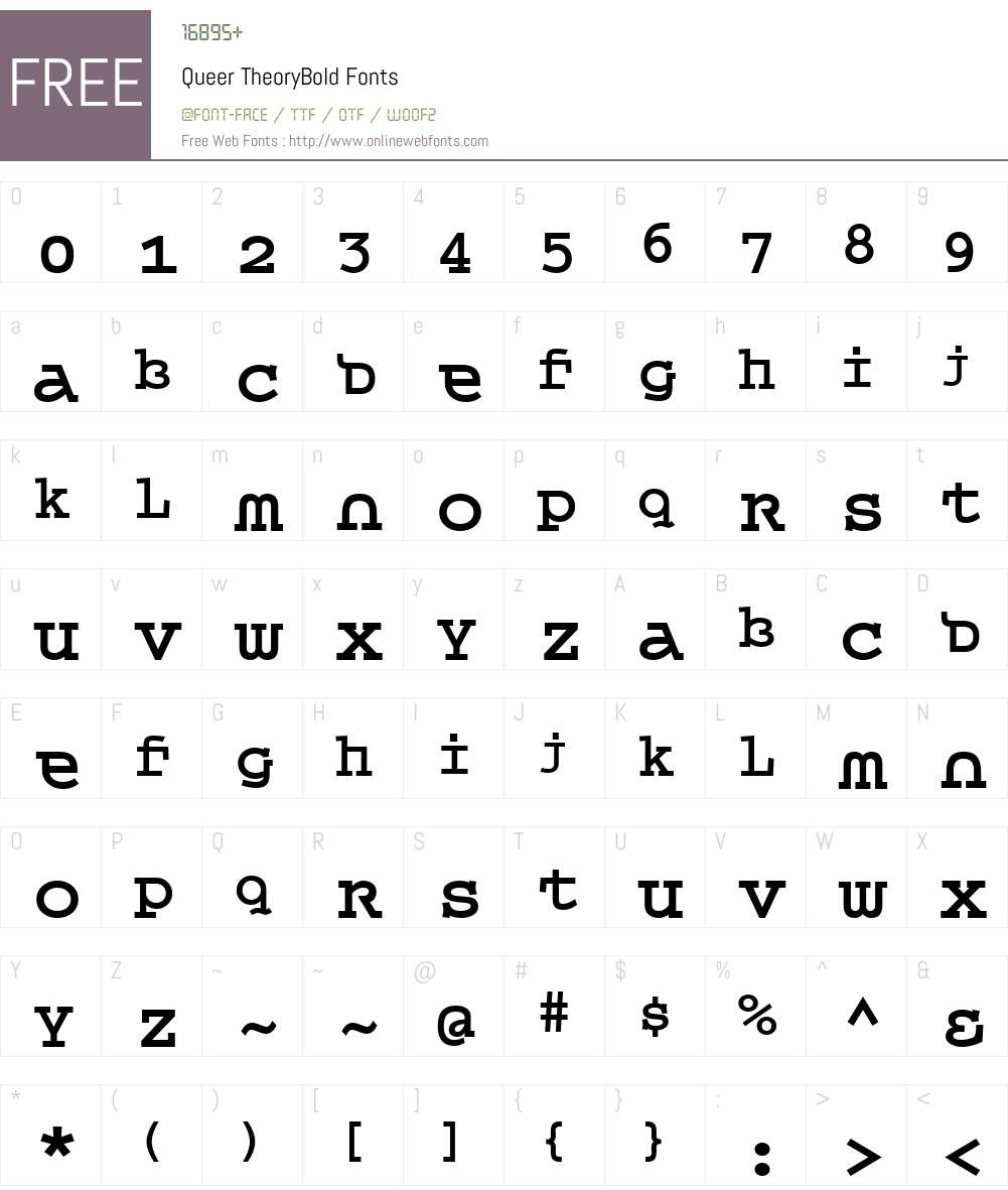 Queer TheoryBold Font Screenshots