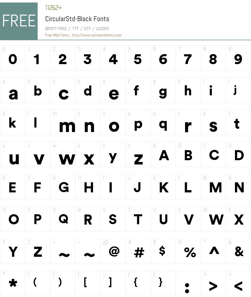 Circular Std Black Font Screenshots
