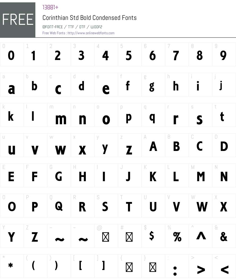 Corinthian Std Font Screenshots