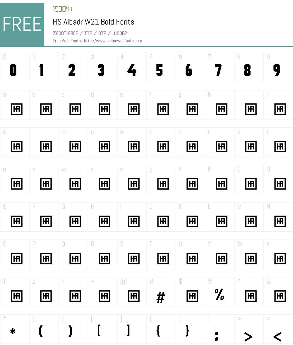 HS Albadr Font Screenshots