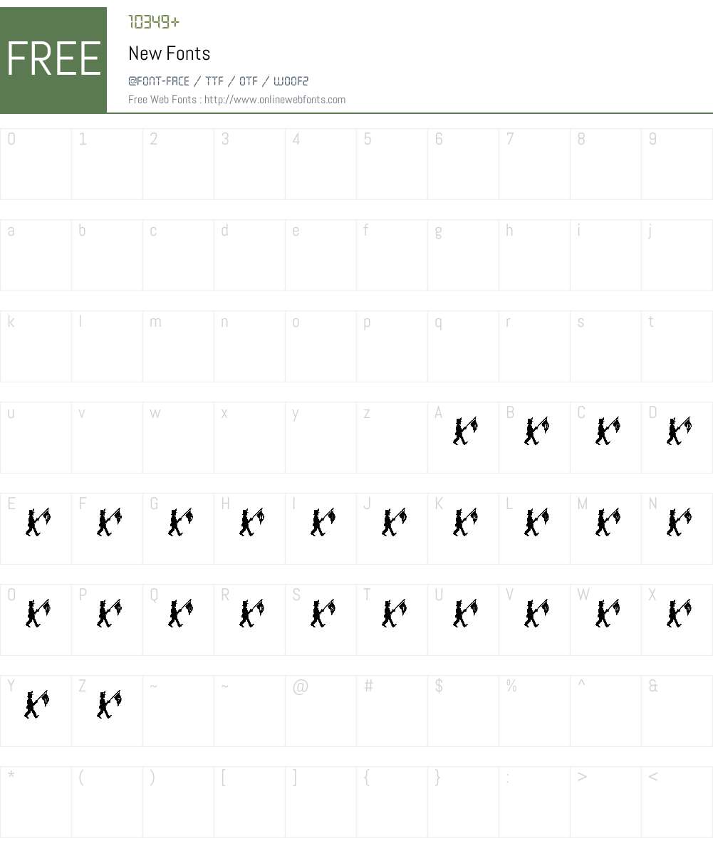 New Font Screenshots