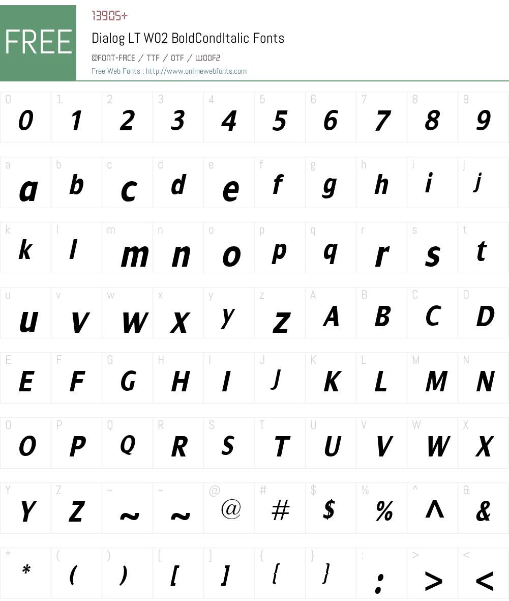 Dialog Font Screenshots