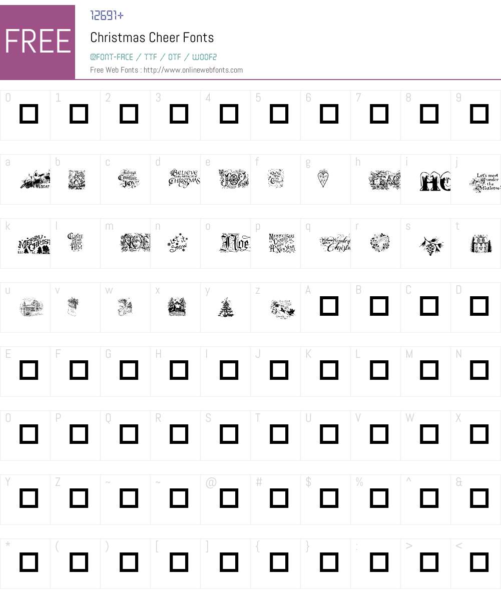 Christmas Cheer Font Screenshots