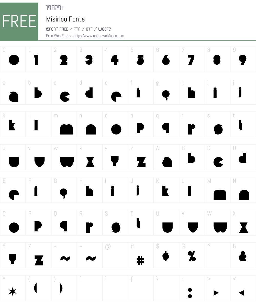 Misirlou Font Screenshots