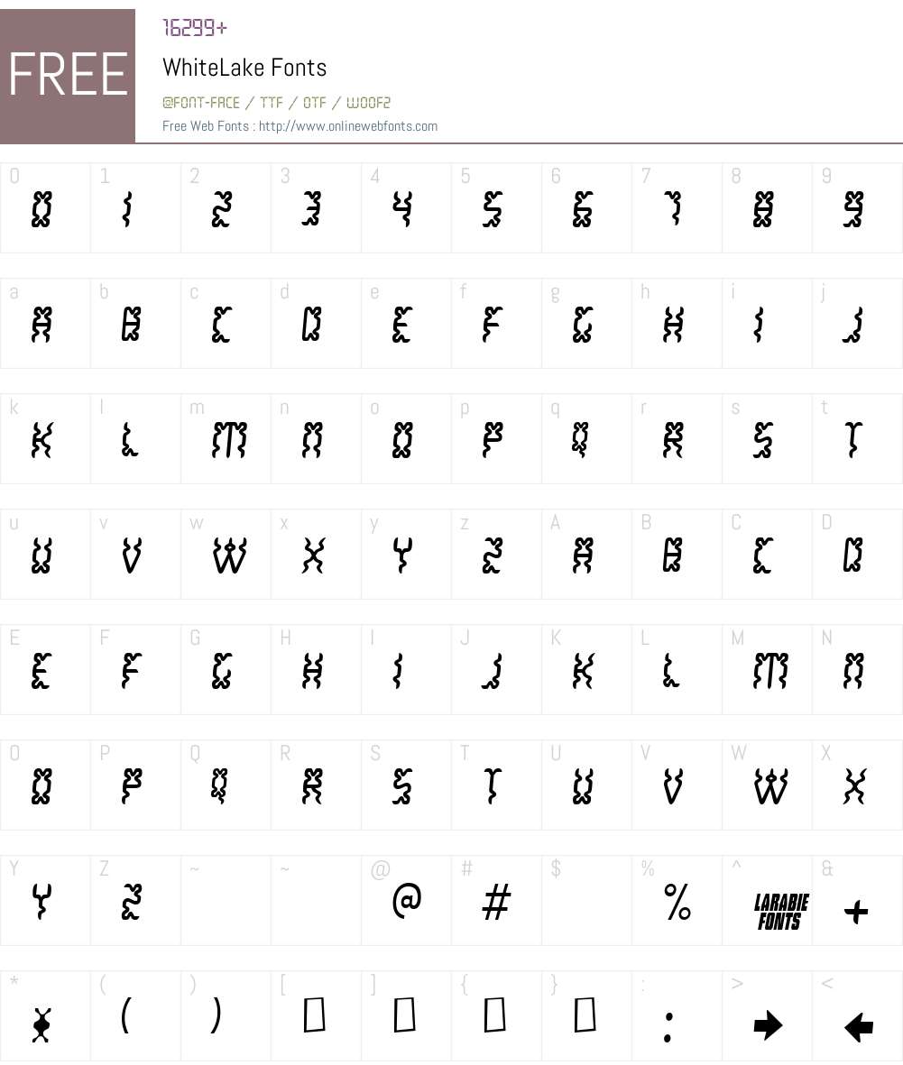 WhiteLake Font Screenshots