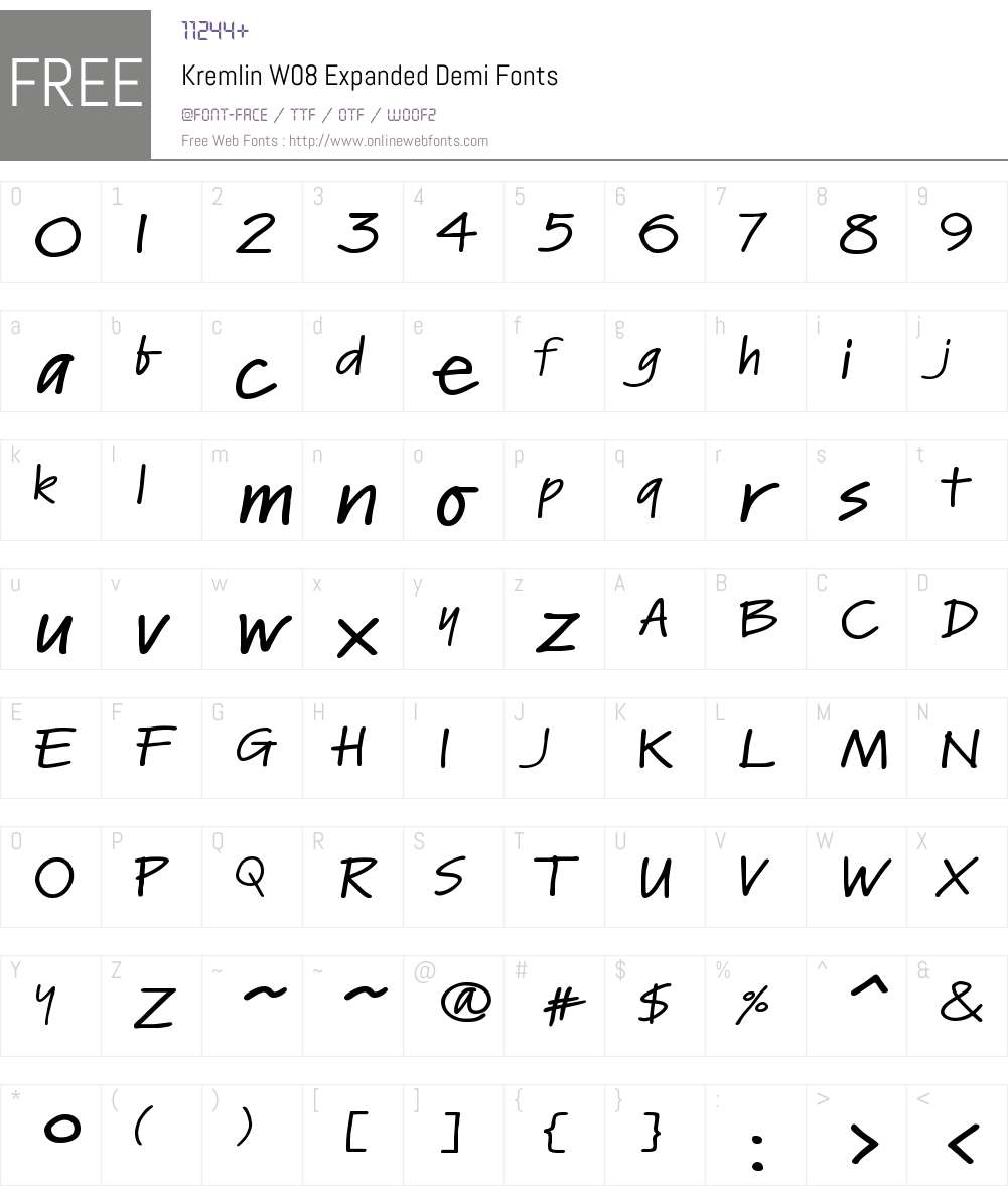 Kremlin Pro Font Screenshots