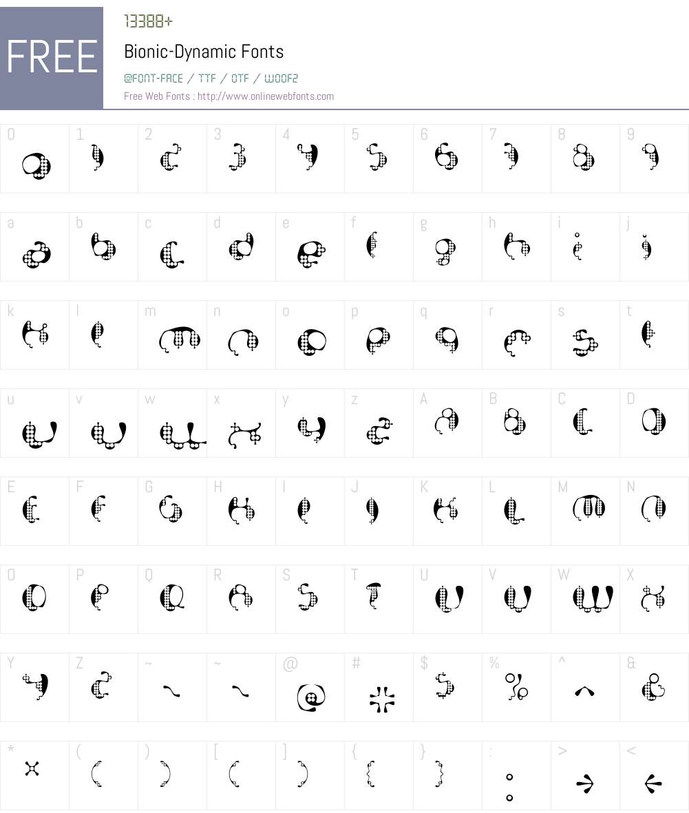 Bionic Font Screenshots