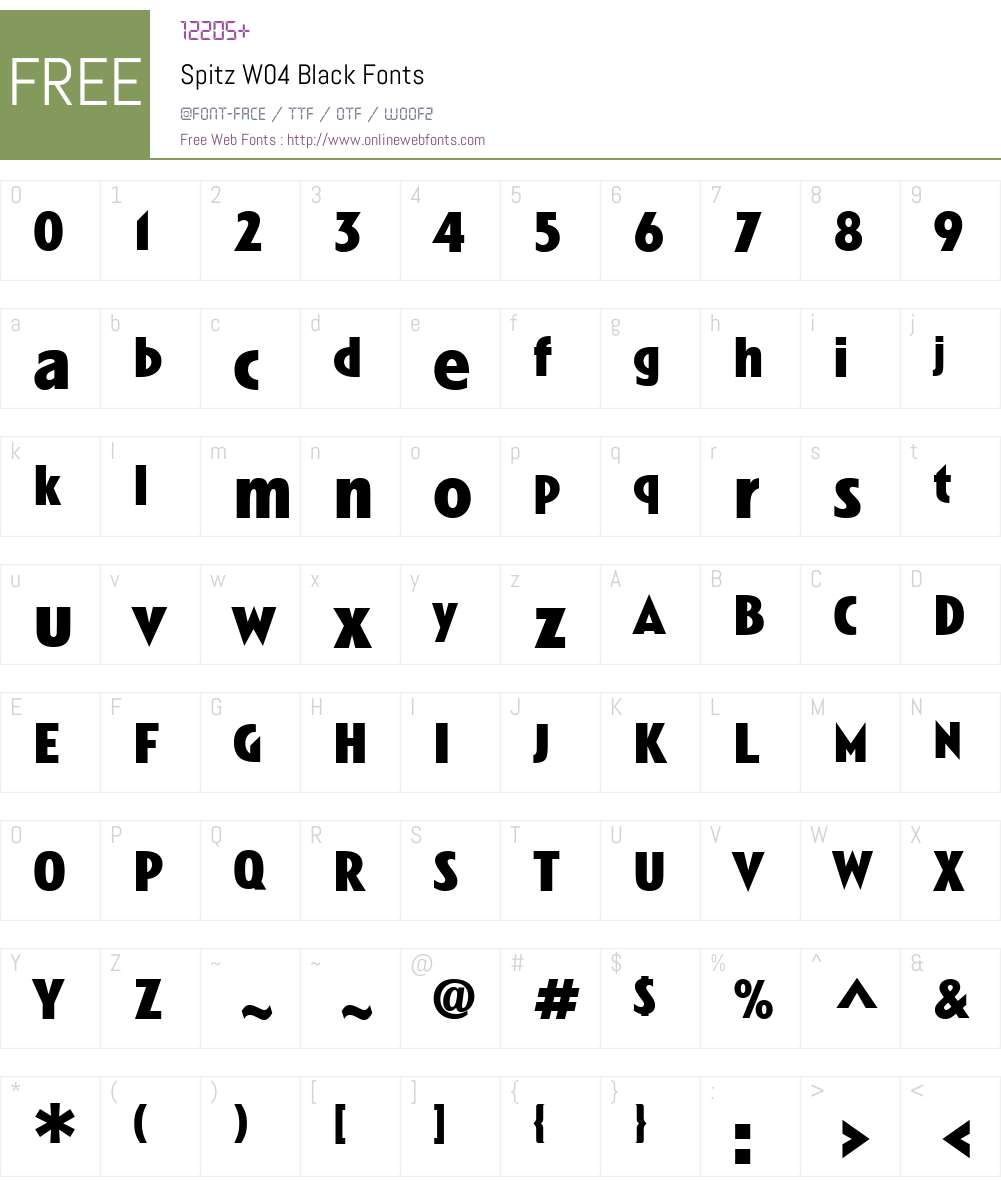 Linotype Spitz Font Screenshots
