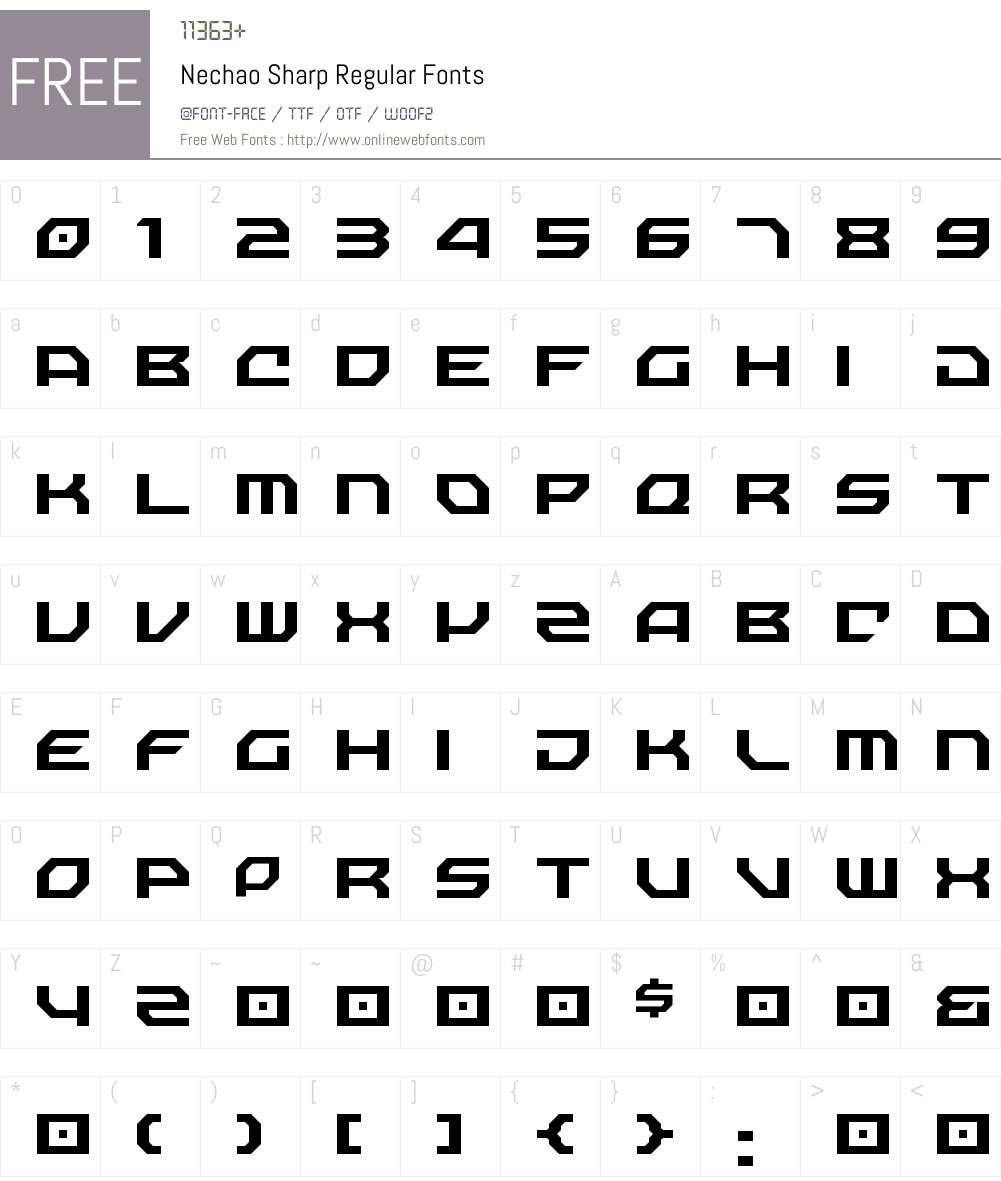Nechao Sharp Font Screenshots