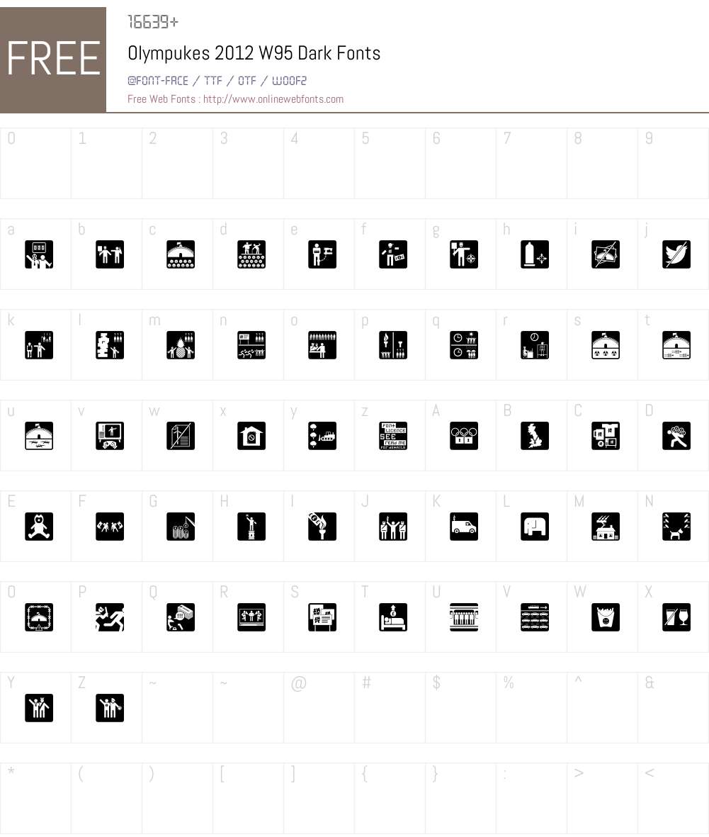 Olympukes-2012 Font Screenshots